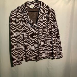 Cato Black and White Blazer Coat – Chic Women's Layering Piece